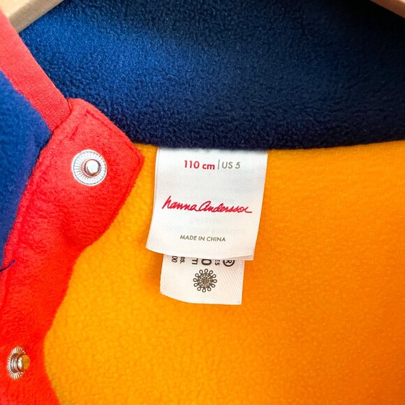 Hanna Andersson Polarfleece Colorblocked Pullover - Picture 4 of 5